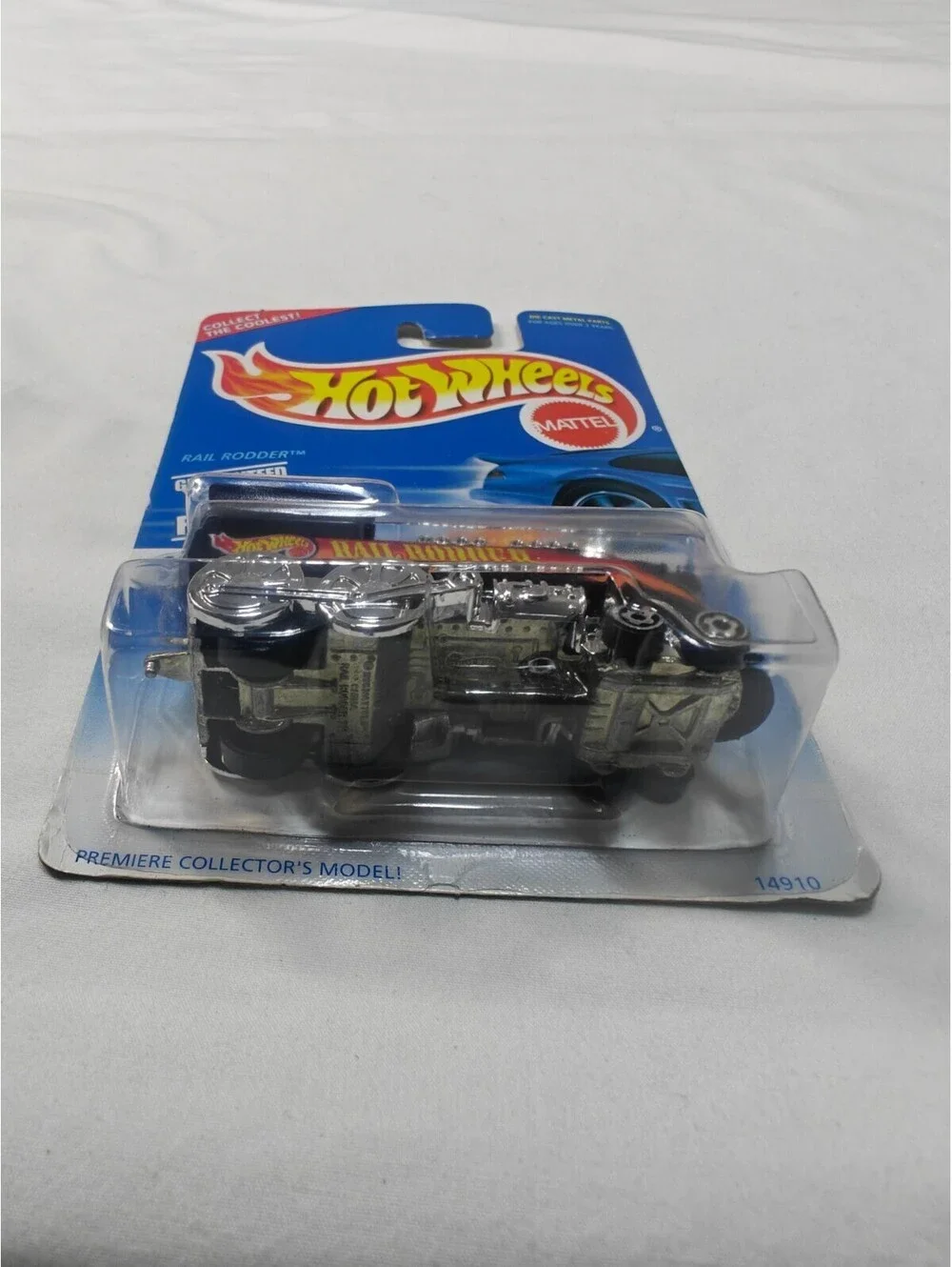 Hot Wheels Rail Rodder 1996 First Editions 1:64 Black Silver Diecast Car